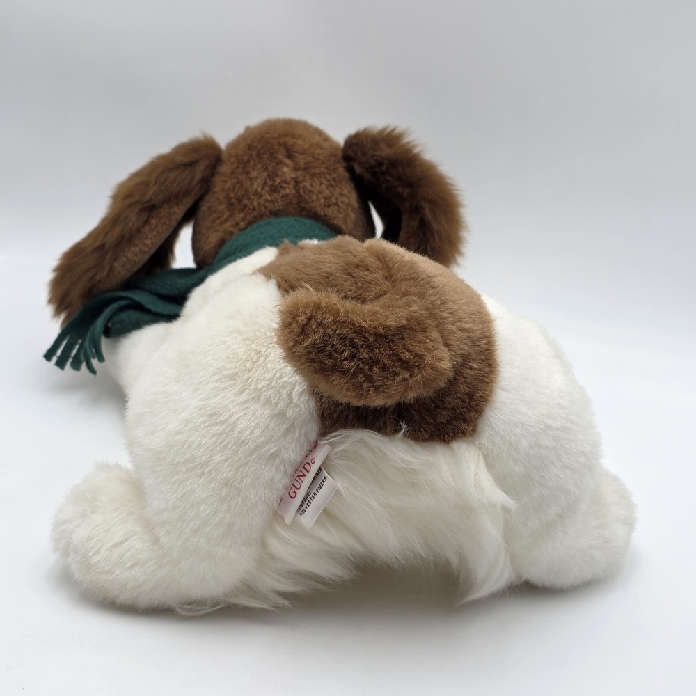Gund Eddie Bauer Puppy Dog 15" White Brown Black Stuffed Animal Plush Toy - Picture 4 of 9